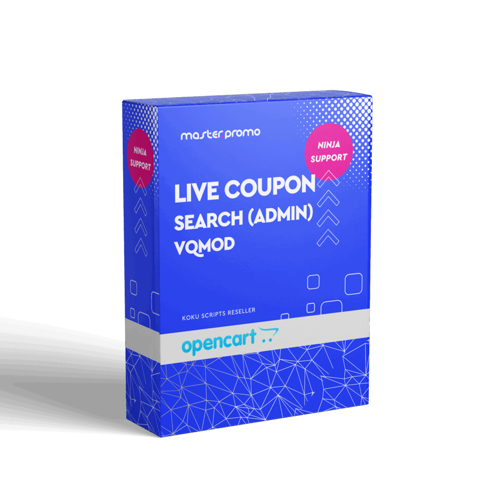 Live Coupon Search (admin) - VQMod