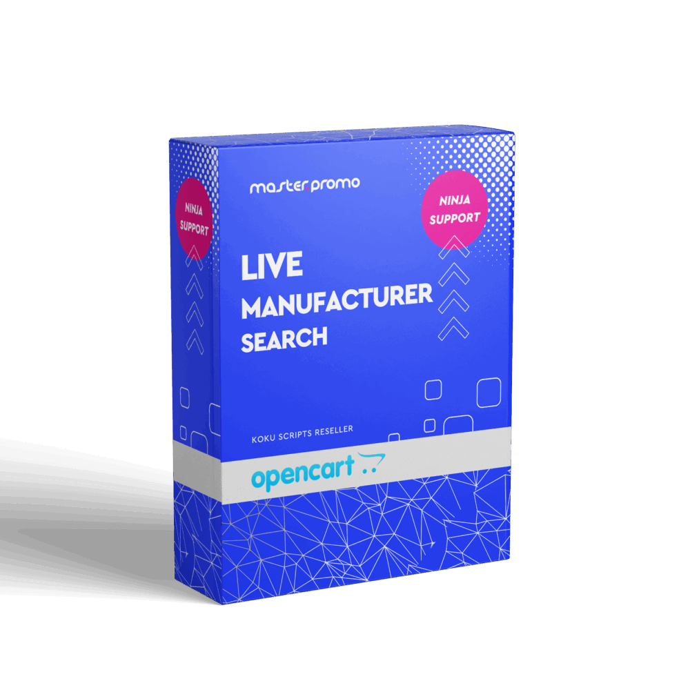 Live Manufacturer Search (admin) - VQMod